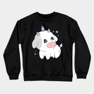 cute unicorn cow Crewneck Sweatshirt